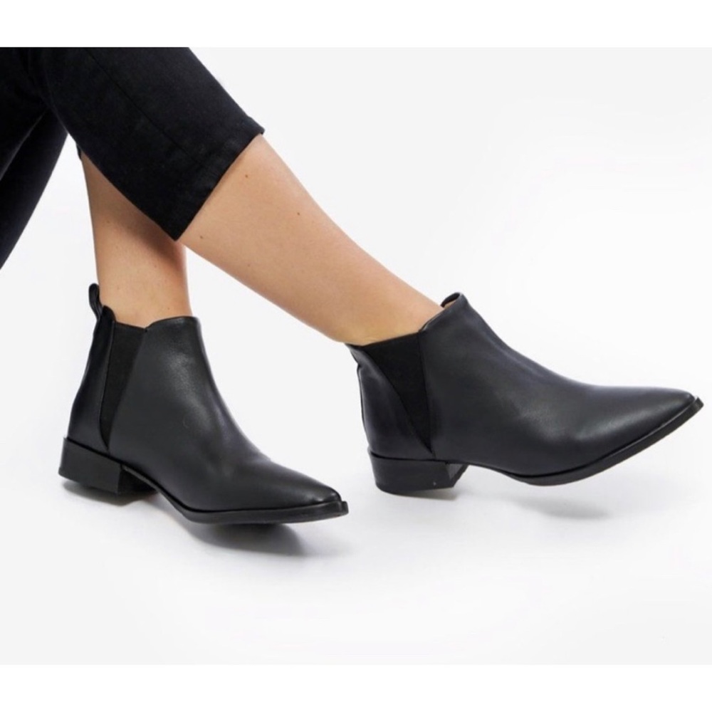 POPPY BARLEY low rise chelsea boots leather 6.5